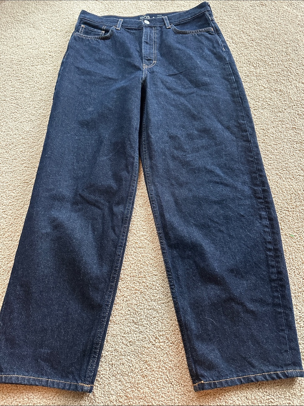 COS tapered leg high rise jeans